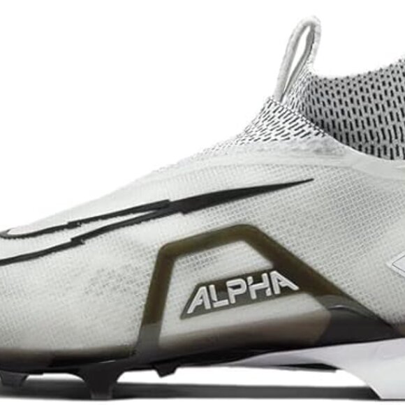 Nike Alpha Menace Elite 3 CT6648-100 White-Black Men's Football Cleats 15 New - Picture 1 of 7